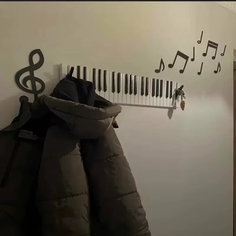 Perchero Teclado de Piano – Decoración Funcional para Amantes de la Música